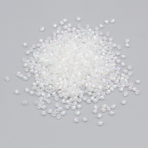 Намистини Еко Акрил, Прозорі, АВ колір, Кольорове Покриття, Біконус, Розмір: 4x4мм, Отвір 1мм, близько 820шт/25г, (13WB29507)