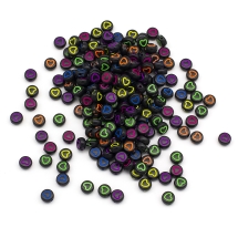 Koraliki Akrylowe, Kraft Style, Mieszane Kolory, Serce 7x3.5mm około 200szt/25g (13WB24872)