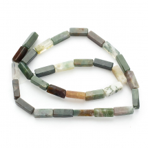 Koraliki Naturalny Agat Indyjski, Kuboid, 13-14x4-5x4-5mm, około 29szt/36cm/sznur (13WB13905)