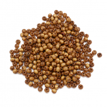 Koraliki Drewniane Naturalny, Okrągły, Barwiony, Brązowy, 6x5mm, około 300szt/25g (14WB5922)