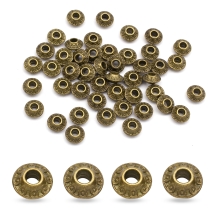 Намистини-Розділювачі Сплав Рондель, Бронзовий, 6.5х3.5мм, Отвір 2мм, (14WB7600)