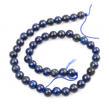 Koraliki Naturalny Lapis Lazuli, Barwiony, Okrągłe, Niebieski, 4mm, około 42szt/17cm/sznur (14WB7763)