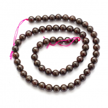 Koraliki Kamień Naturalny Granat, Kulki, 6-7mm, 57szt/36cm/sznur (13WB26740)