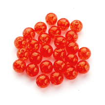 Намистини Акрилові Кракле, "Бите Скло", Червоний, 12мм, близько 25шт/25г (13WB28892)