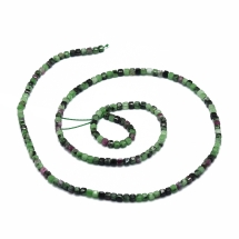 Намистини Натуральний Аніоніт, На нитках, Кубики, 2х2х2мм, Отвір 0.6мм, близько 165шт/37см/нитка, (13WB28965)