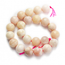 Koraliki Naturalny Różowy Opal, Okrągłe, Rozmiar: 8mm, Otwór: 1mm, okolo 23szt/18cm/nic (13WB28978)