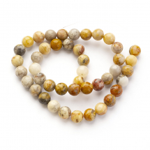 Koraliki Natural Crazy Agate, Okrągłe, Rozmiar 8mm, około 47szt/36cm/nić (13WB29135)
