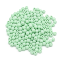 Koraliki Akrylowe, Okrągłe, Nieprzejrzyste, do Rękodzieła, 8x7mm, Akwamaryn, około 160szt/50g (13WB29561)