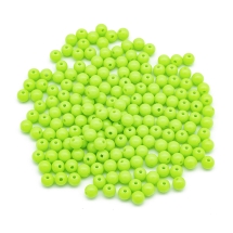 Koraliki Akrylowe Nieprzejrzyste, Okrągłe, Sałatkowy, 8x7mm, 160szt/50g (13WB29571)