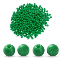 Koraliki Akrylowe, Okrągłe, Nieprzejrzyste do Rękodzieła, Zielony, 6x5mm, 50g~400szt (13WB29573)