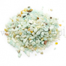Kamień Naturalny Kwiatowy Amazonit, Okruchy bez otworów, 2-8x2-4mm, 50g~800szt (14WB8166)