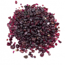 Kamień Naturalny Granat, Okruchy, Bez Otworu, 2-8x2-4mm, 50g~800szt (14WB8169)