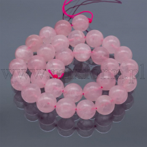 Koraliki Kwarc Naturalny Różowy, Okrągłe, 12mm, około 30szt/37cm/nić (13WB11333)