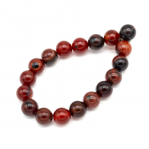 Koraliki Naturalny Agat, 8mm, Barwiony, Okrągły, Brązowy, około 24szt/19cm/sznur (3WB3041)