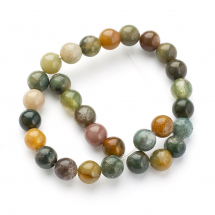 Koraliki Naturalny Agat Indyjski, Okrągły, 6mm, około 27szt/17cm/sznur (3WB3188)