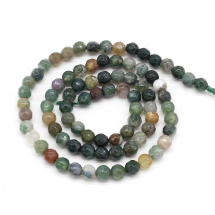 Koraliki Naturalny Kamień Agat Indyjski, Okrągłe, 4mm, około 83szt/36cm/sznur (13WB19249)