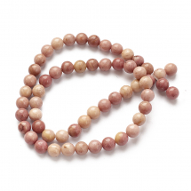 Koraliki Kamień Naturalny Rodonit, Kulki, 6mm, 55szt/38cm/sznur (13WB11743)
