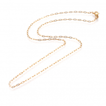 Намисто Якірний Ланцюг, Нержавіюча Сталь із Застібкою Карабін-лобстер, Колір: Золото, Довжина: 50см, 1.8х0.4мм, Ланка: 3.5х1.7х0.4мм, (13WB29412)