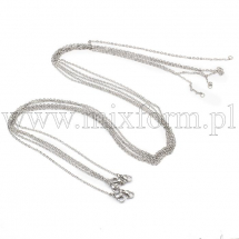 Намисто Якірний Ланцюг, Нержавіюча Сталь із Застібкою Карабін-лобстер, 50см, 1.5х0.4мм, (13WB29415)