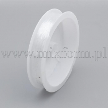 Силіконова Нитка Еластична 0.4мм/14м, Гумка, Безбарвний, (13WB29008)