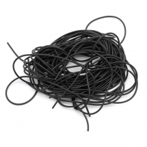 Шнур Гумовий Синтетичний, Колір: Чорний, Розмір: 1.5мм, 10 ниток по 1м (13WB29192)