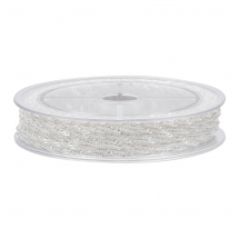 Ланцюг Плетіння Сінгапур, Залізо, Латунне Покриття, Паяний, Колір: Срібло, 2.5х1.7х0.3мм, 12м/котушка (13WB29279)