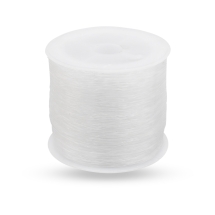 Силіконова Нитка Еластична 0.6мм/120м, Гумка, Безбарвна, близько 120м/котушка, (13WB29291)