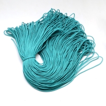 Sznurek Paracord Poliester i Spandex 16 Żylny do Robienia Bransoletek, Cyan, 2mm, 100m/wiązka (13WB29333)