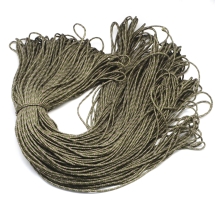Sznurek Paracord, Poliester i Spandex, Paskowany do Robienia Bransoletek, Ciemny Oliwkowy, 2mm, 100m/wiązka (13WB29425)