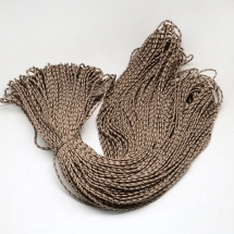 Sznurek Paracord Poliester i Spandex, Paskowany, do Rękodzieła, Plecenia, Beżowy, 2mm, 100m/wiązka (13WB29476)