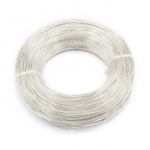 Drut Aluminiowy, Okrągły, do Tworzenia Biżuterii, do DIY, Srebrny, 1mm, 200m/szpula (13WB29604)
