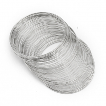 Drut Pamięciowy, Stal Nierdzewna, do Bransoletek, 45x0.6mm, 50żeberek (13WB29632)