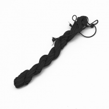 Sznurek Nylonowy Jubilerski do Plecenia, Makrama i Biżuterii, Czarny, 1mm, około 24m / wiązka (5WB4564)