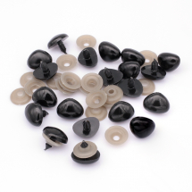 Носик для Іграшок, Трикутний, Колір: Чорний, Розмір: 15x20мм, Пін: 5-6мм, (13WB23909)