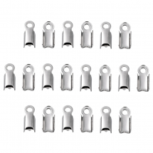 Кінцівки-Затискачі для Шнура Нержавіюча Сталь, 9x4x3мм, Отвір 2мм, (13WB19137)