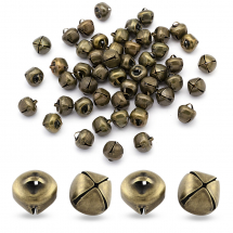 Кулони Підвіски Залізні Дзвіночки, Бронза, 10х10х10мм, Отвір 3х1мм, (13WB26144)