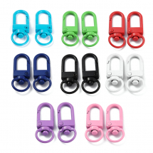 Zestaw Zapięcie Karabińczyk Obrotowy Rozmiar: 33.5x13.5x5.5mm 8 kolorów 2szt 16szt/Set (13WB29062)