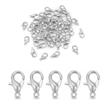 Zapięcie Karabińczyk-Lobster, Metal, Platyna, 10x6mm, 50szt (13WB29396)