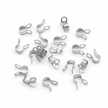 З'єднувачі Конектори для Кулькового Ланцюжка, Нержавіюча Сталь, 7х4мм, Отвір 2мм, (13WB29643)