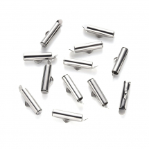 Końcówki Suwakówe, Rurka, Stal Nierdzewna, 6x20x4mm, otwór 3x1,5mm, średnica wewnętrzna 3mm, 10szt (13WB29704)