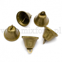 Кулони Підвіски Дзвіночки Залізні, Бронзовий Колір, 38х36мм, Отвір 5мм, (13WB29731)