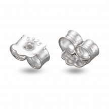 Срібло 925 Заглушки для Швенз та Пусет, 5x6x3мм, Отвір 0.8мм, (13WB29781)