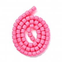 Koraliki Glina Polimerowa, Handmade, Kolumna, Camellia, 6.5x6mm, około 58szt/38cm/nić (13WB30027)