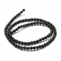 Намистини Синтетичний Зелений Голдстоун, Круглі, Діаметр: 6мм, Отвір 1.2мм, близько 60шт/37.5см/нитка, (13WB30105)