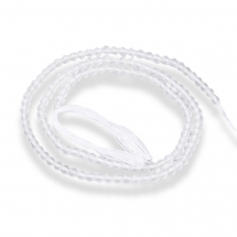 Koraliki Naturalny Kwarc, Okrągłe, Fasetowane, Bezbarwny, 3mm, około 100szt/30cm/nić (13WB30112)