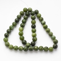 Koraliki Kamień Naturalny Jadeit Chiński, TaiWan, Kula, 8mm, 45szt/37cm/sznur (13WB30116)