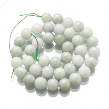 Koraliki Naturalny Jadeit, klasa A, Okrągłe, 10mm, około 35szt/37cm/nić (13WB30175)