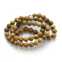 Koraliki Kamień Naturalny Jaspis Krajobrazowy, Kulki, 6mm, 57szt/37cm/sznur (13WB30201)