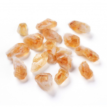 Naturalny Cytryn, Nieoszlifowane Bryłki, do Reiki, 22-30x11-18x11-16mm, Bez Otworu, około 16szt/100g (13WB30221)