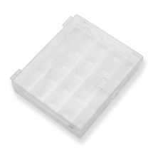 Контейнер для шпулек, Пластик, 25 відсіків, Колір: Безбарвний, Прямокутний, Розмір: 9.8х12х2.1см, (13WB30387)